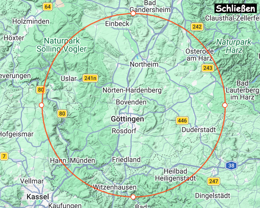 Einzugsgebiet Karte